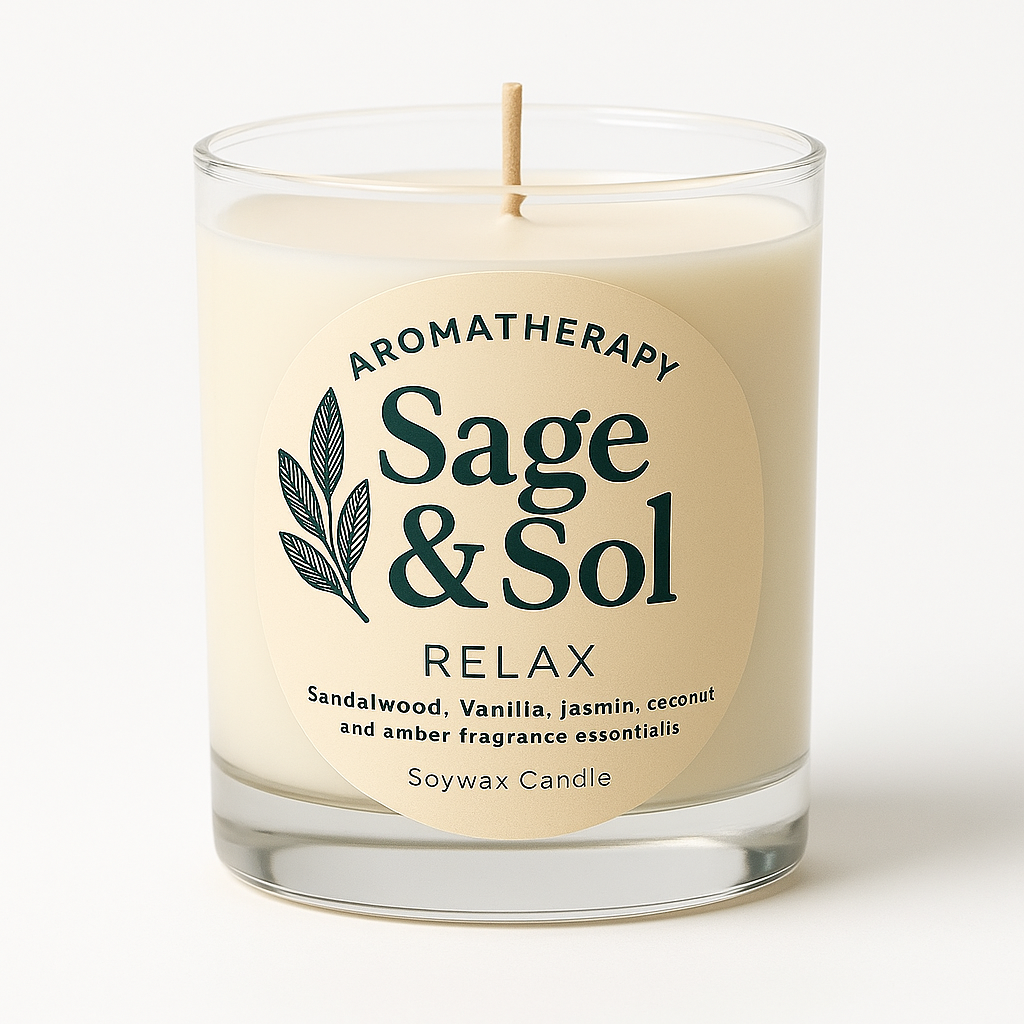 RELAX – Soy Wax Essential Oils Candle