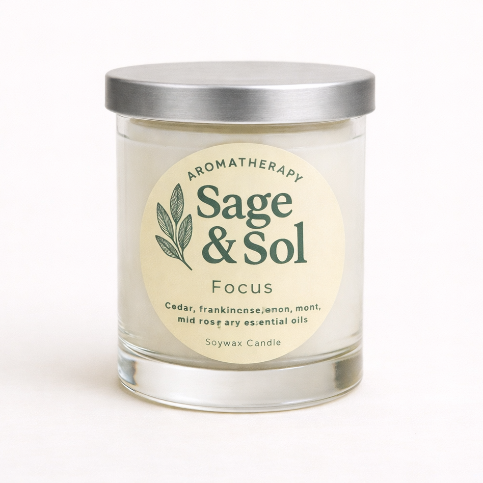 FOCUS – Soy Wax Essential Oils Candle